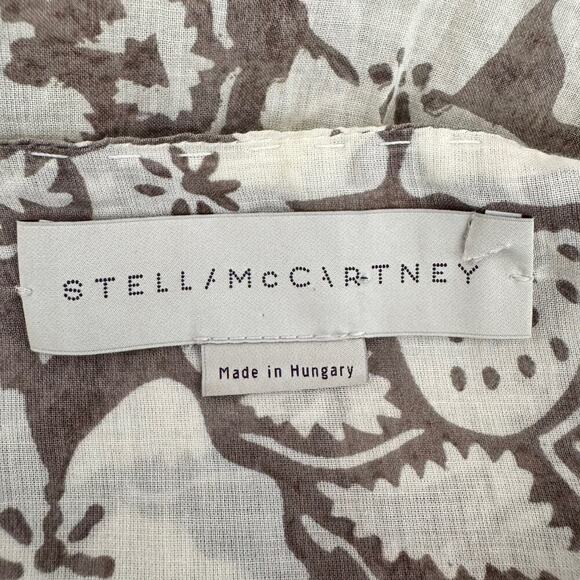 STELLA MCCARTNEY Floral Cotton Cottagecore Peasant Top - Picture 11 of 11